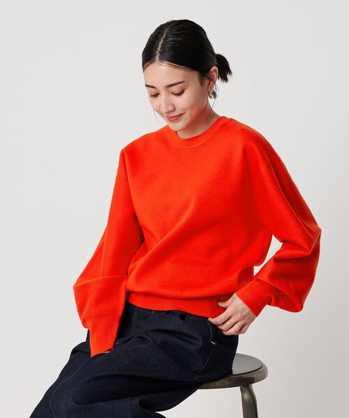 BEAUTY&YOUTH UNITED ARROWS（ビューティーアンドユースユナイテッドアローズ）の「ポリエステルブレンド ミラノリブ プルオーバー（ニット/セーター・レディース・オフホワイト/オレンジ/ダークグレー・FREE）」の17枚目の写真
