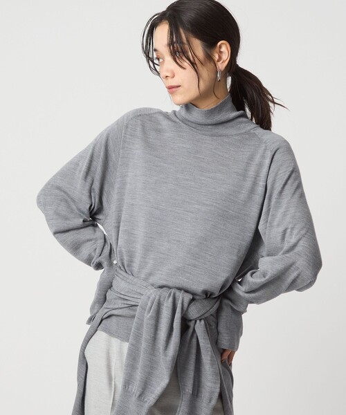 green label relaxing(グリーンレーベルリラクシング)の「エブリタートルニット ウォッシャブル(ニット/セーター・レディース・ブラック/ネイビー/ターコイズブルー/グレー/レッド/ピンク/ダークブラウン/ライトピンク・FREE)」の20枚目の写真