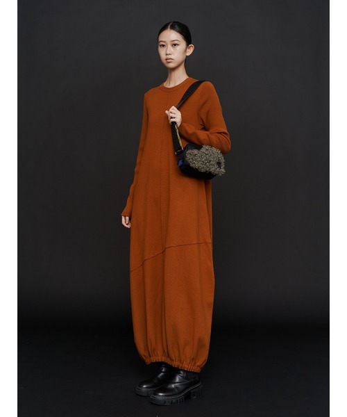 UN3D. ベーシックコクーンニットワンピース COCOON KNIT OP / コクーンニットワンピース（ワンピース）｜UN3D