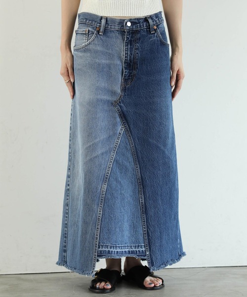 Re Fiina（フィーナ）の「LEVI'Sリメイクスカート（デニム
