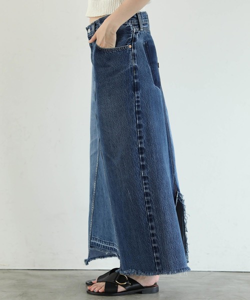 Re Fiina（フィーナ）の「LEVI'Sリメイクスカート（デニム
