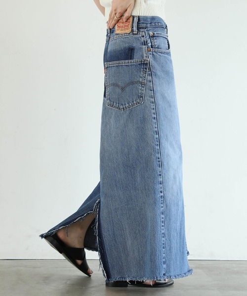 Re Fiina（フィーナ）の「LEVI'Sリメイクスカート（デニム