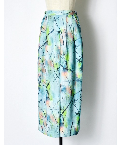 RUMCHE(ラムシェ)の「"Hidamari" Paint Skirt / ヒダマリペイントスカート(スカート・レディース・ブルー・FREE)」の9枚目の写真