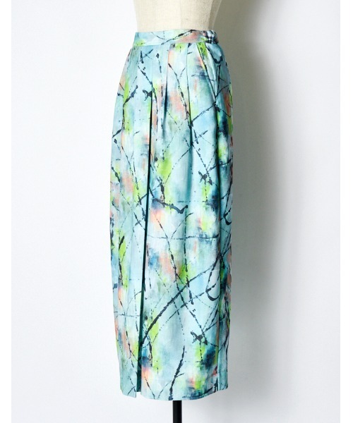 RUMCHE(ラムシェ)の「"Hidamari" Paint Skirt / ヒダマリペイントスカート(スカート・レディース・ブルー・FREE)」の10枚目の写真
