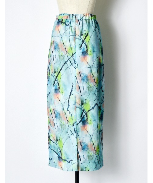 RUMCHE(ラムシェ)の「"Hidamari" Paint Skirt / ヒダマリペイントスカート(スカート・レディース・ブルー・FREE)」の11枚目の写真