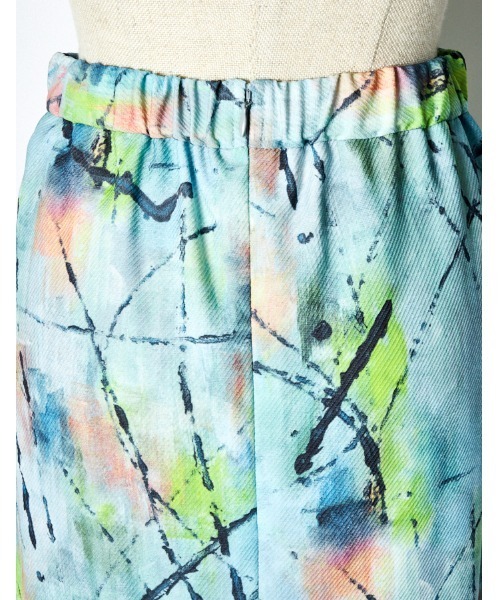 RUMCHE(ラムシェ)の「"Hidamari" Paint Skirt / ヒダマリペイントスカート(スカート・レディース・ブルー・FREE)」の14枚目の写真