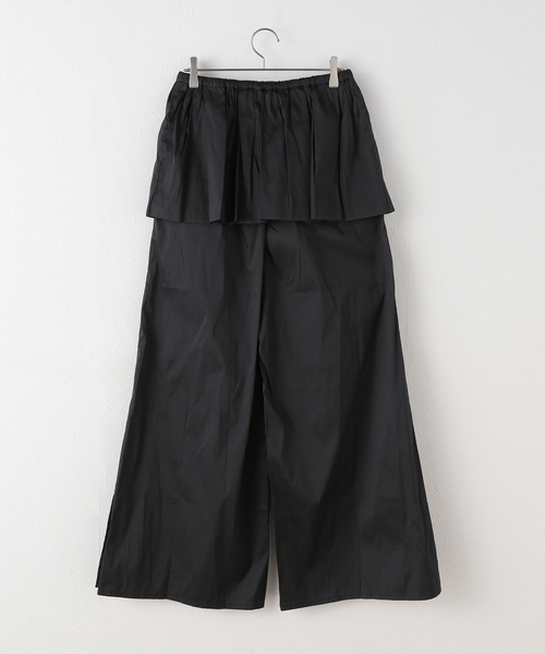 sara mallika(サラ マリカ)の「【SARA MALLIKA/サラマリカ】POLLY TAFFETA FRILL PANTS(その他パンツ・レディース・ブラック・MEDIUM)」の2枚目の写真