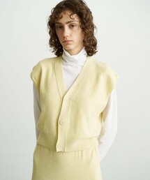 unfil アンフィル　レディース　ヘンプ　ニットベスト スカートセットアップ1 unfil アンフィル レディース ヘンプ ニットベスト スカート
