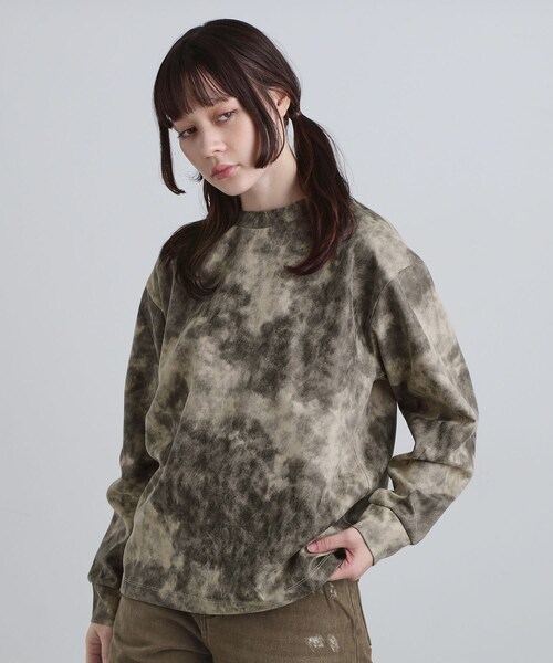 tk.TAKEO KIKUCHI（ティーケータケオキクチ）の「ヴィンテージライクプリント クルーネックカットソー（Tシャツ/カットソー・メンズ・ブラック/オフホワイト/グレー/ダークブラウン・03/02/01）」の10枚目の写真