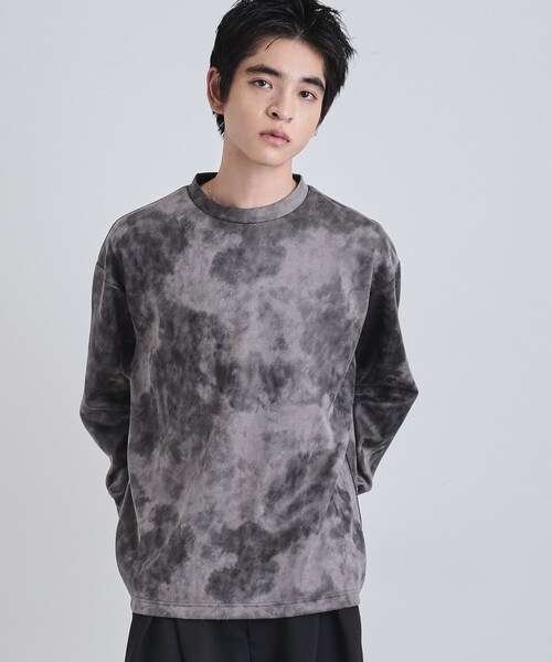 tk.TAKEO KIKUCHI（ティーケータケオキクチ）の「ヴィンテージライクプリント クルーネックカットソー（Tシャツ/カットソー・メンズ・ブラック/オフホワイト/グレー/ダークブラウン・03/02/01）」の13枚目の写真