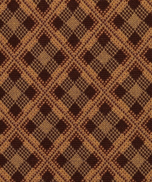 caban（キャバン）の「コットンポリエステル チェックジャカード セミフレアニットパンツ（ニット/セーター・レディース・ブラウン系その他/イエロー系その他・FREE）」の10枚目の写真