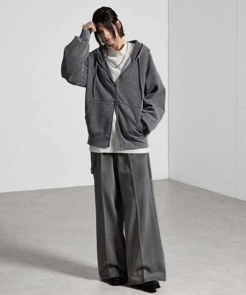 セール】【CIYOT-シヨウト-】ヴィンテージ加工ケミカルウォッシュ