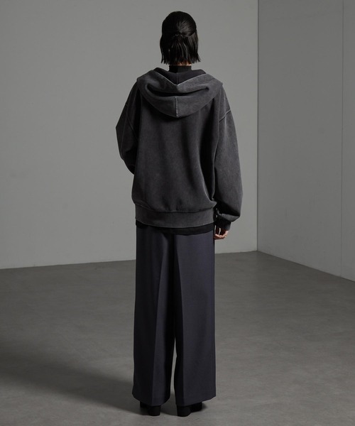 CIYOT-シヨウト-】ヴィンテージ加工ケミカルウォッシュ ダブルジップ