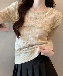 STYLEBLOCK（スタイルブロック）の「フリルニットトップス（ニット/セーター）」