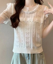 STYLEBLOCK（スタイルブロック）の「フリルニットトップス（ニット/セーター）」
