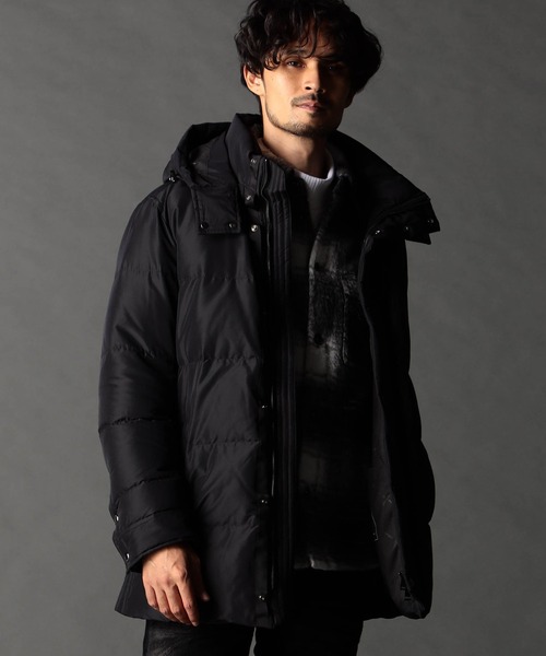 ストレッチシャンブレー ダウンブルゾン（ダウンジャケット/コート