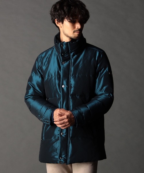 ストレッチシャンブレー ダウンブルゾン（ダウンジャケット/コート