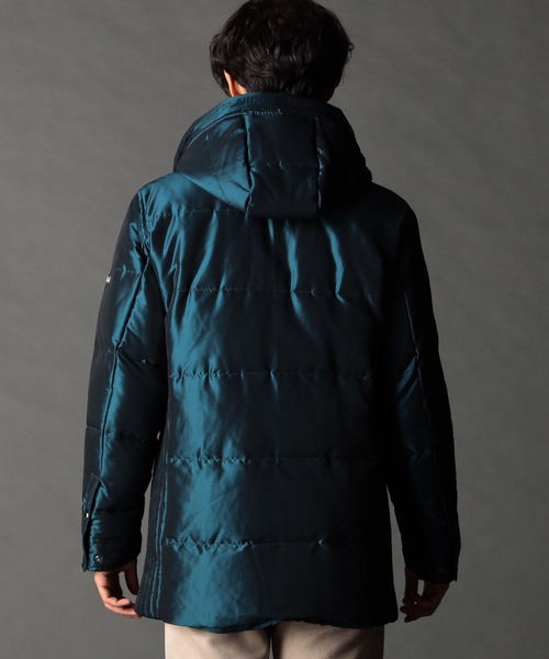 NICOLE CLUB FOR MEN（ニコルクラブフォーメン）の「ストレッチシャンブレー ダウンブルゾン（ダウンジャケット/コート・メンズ・ブラック/ブルー系/ネイビー・MEDIUM/X-LARGE/LARGE）」の7枚目の写真