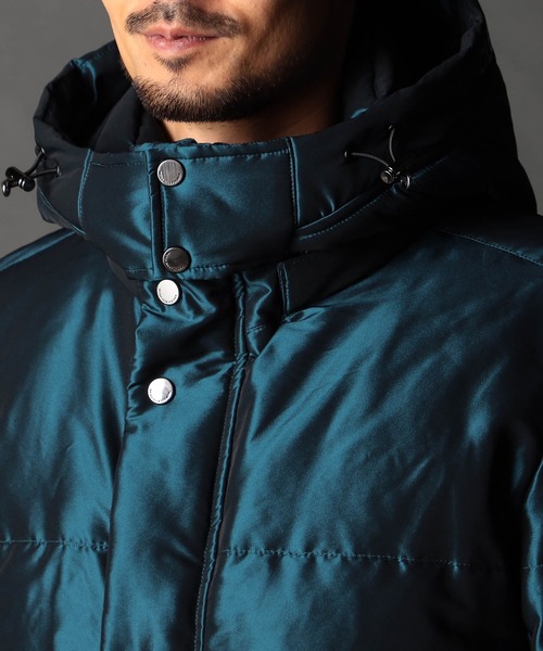 ストレッチシャンブレー ダウンブルゾン（ダウンジャケット/コート