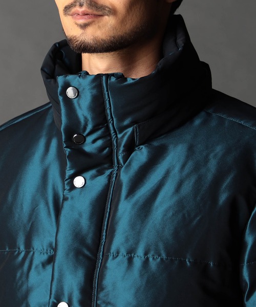 ストレッチシャンブレー ダウンブルゾン（ダウンジャケット/コート