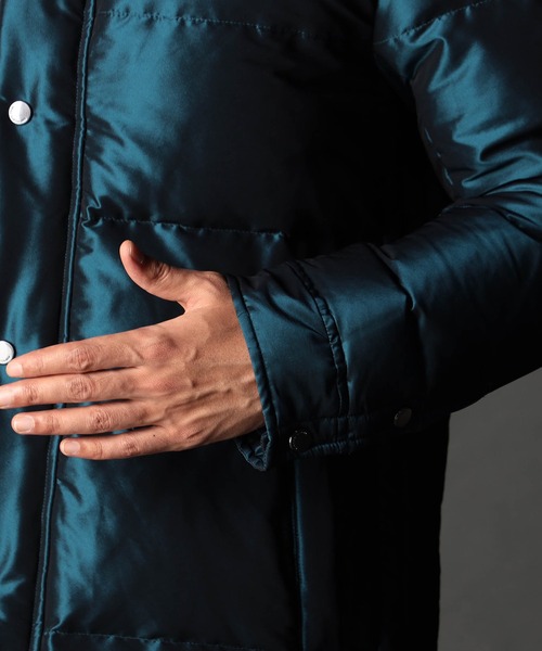 ストレッチシャンブレー ダウンブルゾン（ダウンジャケット/コート