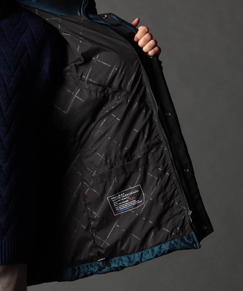 NICOLE CLUB FOR MEN（ニコルクラブフォーメン）の「ストレッチシャンブレー ダウンブルゾン（ダウンジャケット/コート・メンズ・ブラック/ブルー系/ネイビー・MEDIUM/X-LARGE/LARGE）」の19枚目の写真