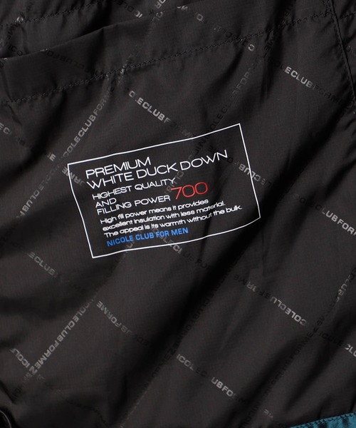 NICOLE CLUB FOR MEN（ニコルクラブフォーメン）の「ストレッチシャンブレー ダウンブルゾン（ダウンジャケット/コート・メンズ・ブラック/ブルー系/ネイビー・MEDIUM/X-LARGE/LARGE）」の20枚目の写真