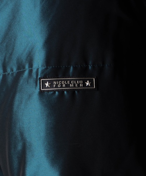 NICOLE CLUB FOR MEN（ニコルクラブフォーメン）の「ストレッチシャンブレー ダウンブルゾン（ダウンジャケット/コート・メンズ・ブラック/ブルー系/ネイビー・MEDIUM/X-LARGE/LARGE）」の22枚目の写真