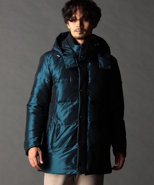 ストレッチシャンブレー ダウンブルゾン（ダウンジャケット/コート