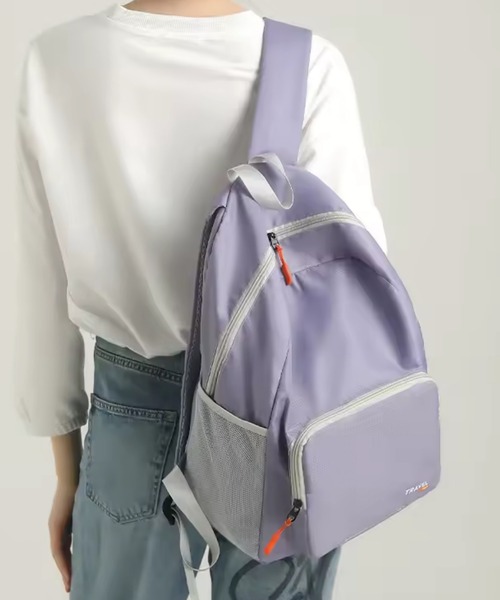 TONE SELECT GOODS（トーンセレクトグッズ）の「LESRIRE/折りたたみバックパック L9221（バックパック/リュック・レディース・ネイビー/パープル/ピンク/ブラック/グレー/ブルー・FREE）」の5枚目の写真