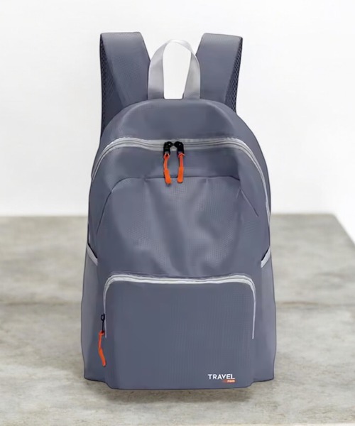 TONE SELECT GOODS（トーンセレクトグッズ）の「LESRIRE/折りたたみバックパック L9221（バックパック/リュック・レディース・ネイビー/パープル/ピンク/ブラック/グレー/ブルー・FREE）」の3枚目の写真