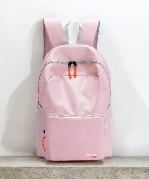 TONE SELECT GOODS（トーンセレクトグッズ）の「LESRIRE/折りたたみバックパック L9221（バックパック/リュック・レディース・ネイビー/パープル/ピンク/ブラック/グレー/ブルー・FREE）」の6枚目の写真