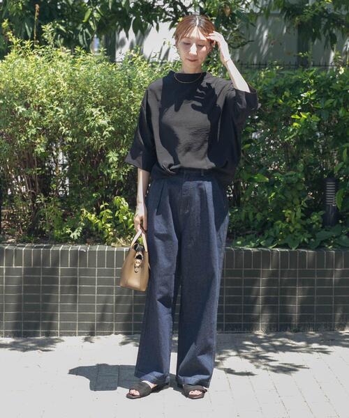 ITEMS URBANRESEARCH（アイテムズ アーバンリサーチ）の「ウエストタックデニムパンツ（デニムパンツ・レディース・ブルー/インディゴブルー・SMALL/MEDIUM）」の20枚目の写真