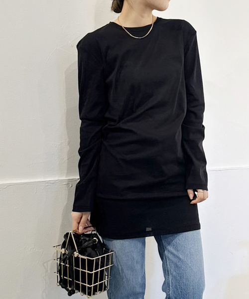 plage 新品未使用タグ付き SQUARE SHOULDER Tシャツ 追加》SQUARE SHOULDER Tシャツ（Tシャツ/カットソー）｜Plage