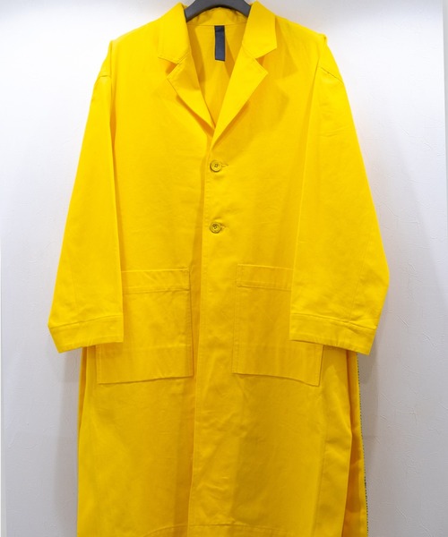 SHINYAKOZUKA(シンヤコヅカ)の「WORK COAT WITH YABIKU HENRIQUE YUDI(その他アウター・メンズ・ライトイエロー/オレンジ/ピンク・ONE SIZE)」の2枚目の写真