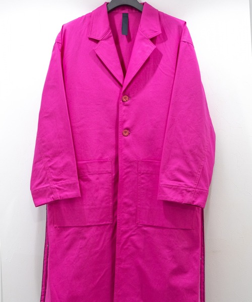 SHINYAKOZUKA(シンヤコヅカ)の「WORK COAT WITH YABIKU HENRIQUE YUDI(その他アウター・メンズ・ライトイエロー/オレンジ/ピンク・ONE SIZE)」の1枚目の写真