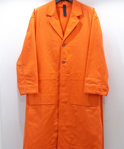 SHINYAKOZUKA(シンヤコヅカ)の「WORK COAT WITH YABIKU HENRIQUE YUDI(その他アウター・メンズ・ライトイエロー/オレンジ/ピンク・ONE SIZE)」の3枚目の写真