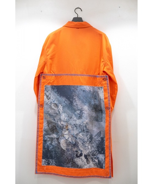 SHINYAKOZUKA(シンヤコヅカ)の「WORK COAT WITH YABIKU HENRIQUE YUDI(その他アウター・メンズ・ライトイエロー/オレンジ/ピンク・ONE SIZE)」の4枚目の写真