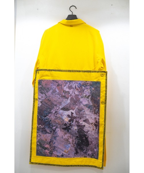SHINYAKOZUKA(シンヤコヅカ)の「WORK COAT WITH YABIKU HENRIQUE YUDI(その他アウター・メンズ・ライトイエロー/オレンジ/ピンク・ONE SIZE)」の8枚目の写真