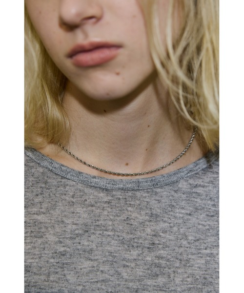 ツイストチェーンネックレス / ステンレススチール（ネックレス）｜un