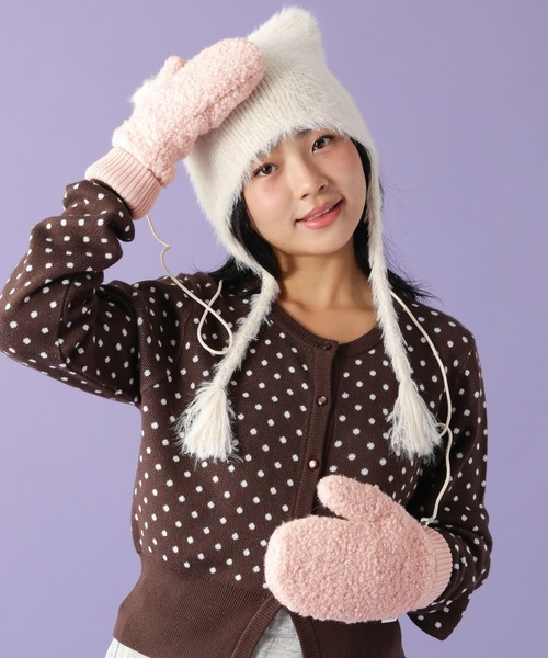 ストラップ付きミトン[tiny tiny(ティニーティニー)]（手袋）｜tiny