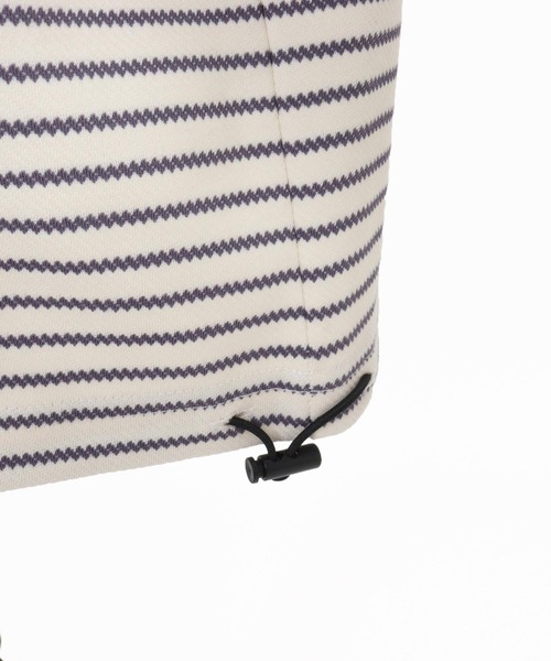 CAMBIO(カンビオ)の「mlt5434-ピンボーダードローコードカットソー(Tシャツ/カットソー・メンズ・ホワイト×グレー/ホワイト×ブラウン/ベージュ系その他/ブラック×ホワイト・M/L/XL)」の8枚目の写真