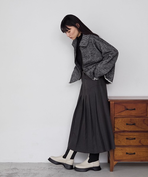 forksy.(フォルクシー)の「【forksy.】ボリュームソールサイドゴアジップアップショートブーツ(ブーツ・レディース・ホワイト系/ブラック・L/M/S)」の18枚目の写真