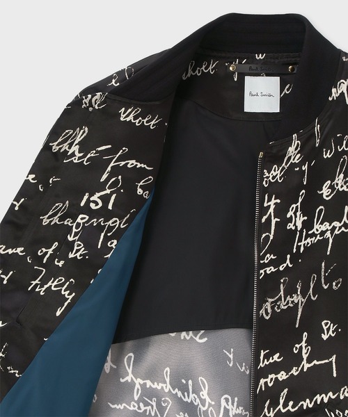 Paul Smith（ポールスミス）の「"Slide Notes" MA-1ブルゾン / 253169 275U（ブルゾン・メンズ・ブラック・SMALL/MEDIUM/LARGE/X-LARGE）」の5枚目の写真
