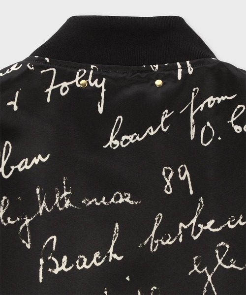 Paul Smith（ポールスミス）の「"Slide Notes" MA-1ブルゾン / 253169 275U（ブルゾン・メンズ・ブラック・SMALL/MEDIUM/LARGE/X-LARGE）」の6枚目の写真