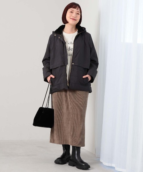 MB mint breeze(エムビーミントブリーズ)の「【L~6L 大きいサイズ】フライヨークダウンジャケット(ダウンジャケット/コート・レディース・ブラック/ブラウン・LL/3L/4L/5L/6L)」の4枚目の写真