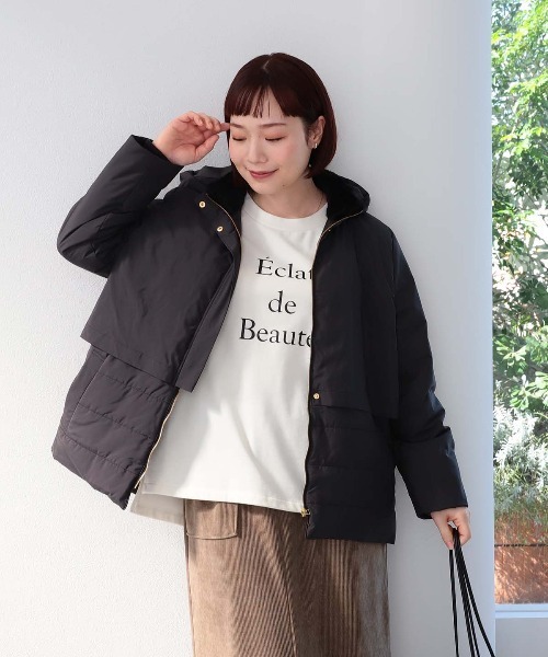 MB mint breeze(エムビーミントブリーズ)の「【L~6L 大きいサイズ】フライヨークダウンジャケット(ダウンジャケット/コート・レディース・ブラック/ブラウン・LL/3L/4L/5L/6L)」の5枚目の写真