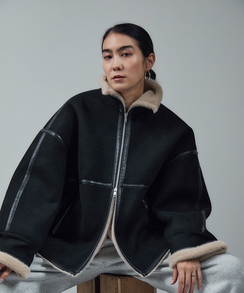 ADAM ET ROPE' フェイクムートンジャケット フェイクムートンジャケット | アダムエロペ(ADAM ET ROPE') | マルイ