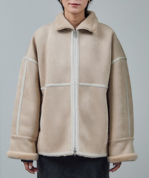 WEB限定】ムートンライクショートコート（ムートンコート）｜SALON