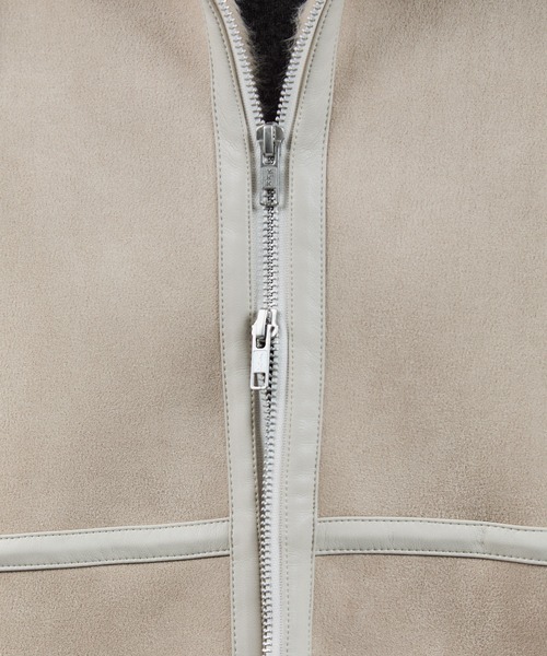 WEB限定】フェイクムートンショートコート（ムートンコート）｜SALON